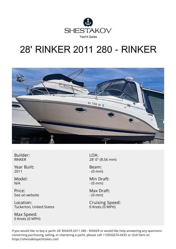 28' Rinker 2011 280 - undefined - 2011