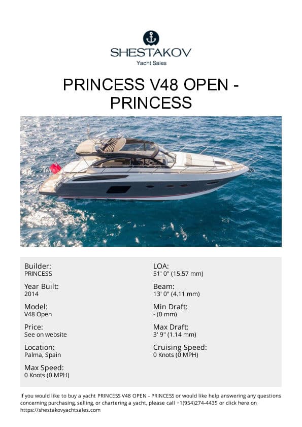 Princess V48 Open - V48 Open - 2014