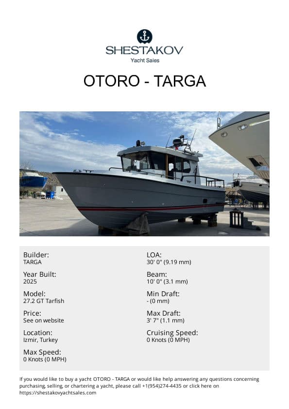 Otoro - 27.2 GT Tarfish - 2025