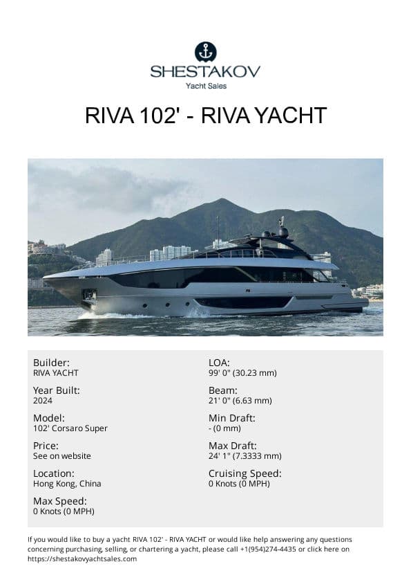 Riva 102' - 102' Corsaro Super - 2024
