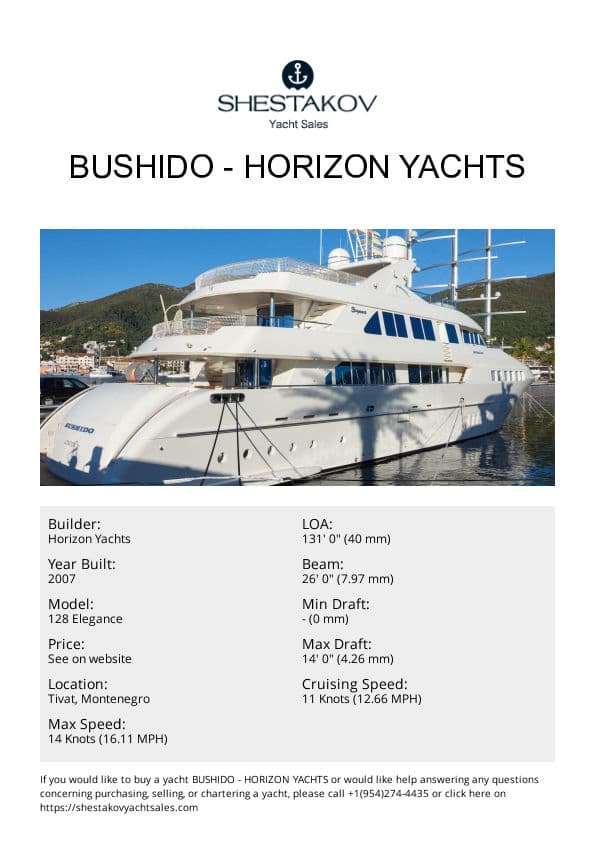 BUSHIDO - 128 Elegance - 2007