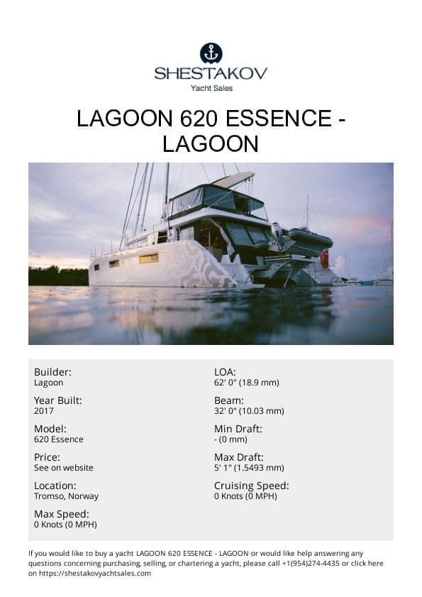 Lagoon 620 Essence - 620 Essence - 2017