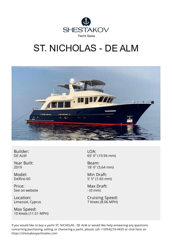 ST. NICHOLAS - Delfino 60 - 2019