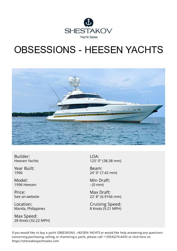 Obsessions - 1996 Heesen - 1996