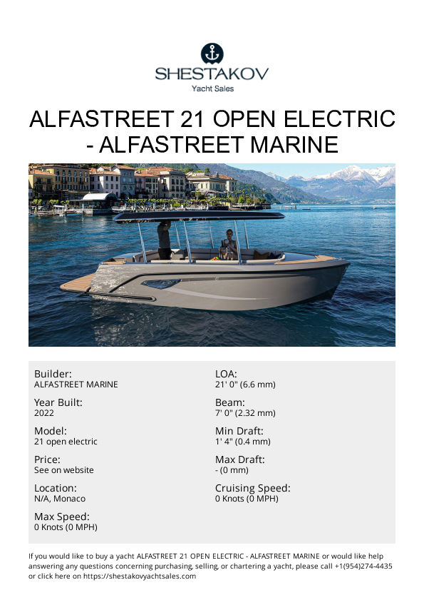 Alfastreet 21 open electric - 21 open electric - 2022