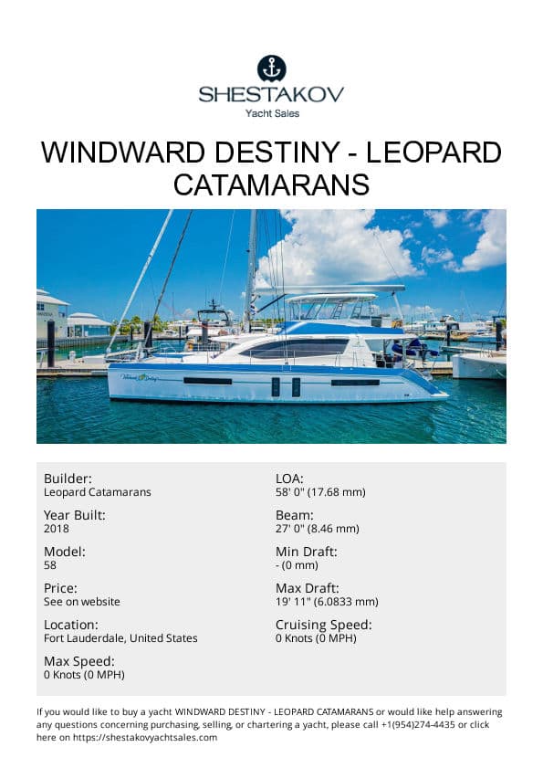 Windward Destiny - 58 - 2018
