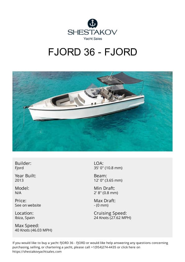 FJORD 36 - undefined - 2013