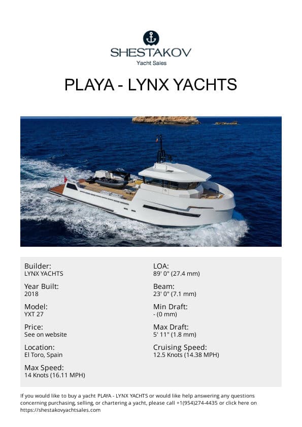 PLAYA - YXT 27 - 2018