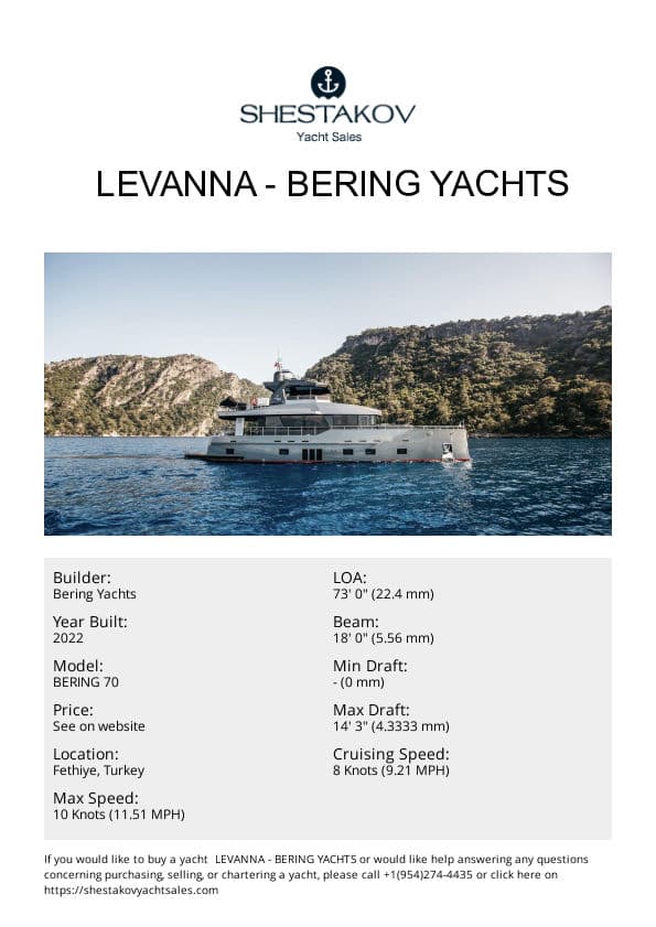  LEVANNA - BERING 70 - 2022
