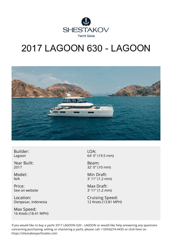 2017 Lagoon 630 - undefined - 2017