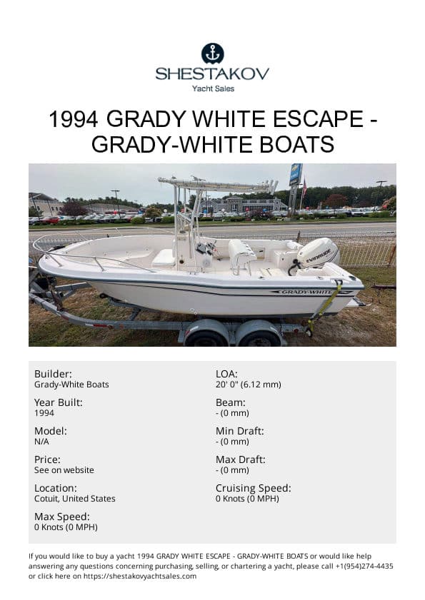 1994 GRADY WHITE ESCAPE - undefined - 1994
