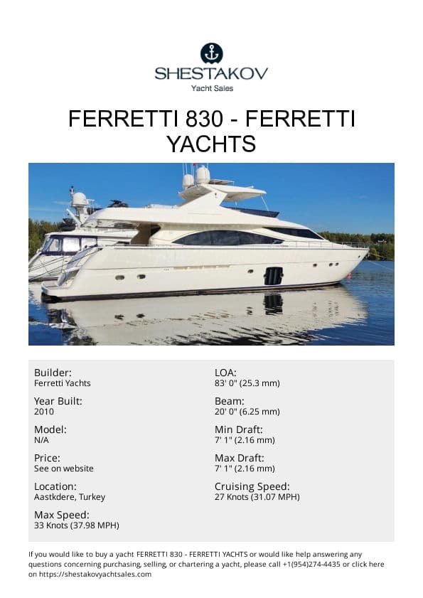 Ferretti 830 - undefined - 2010