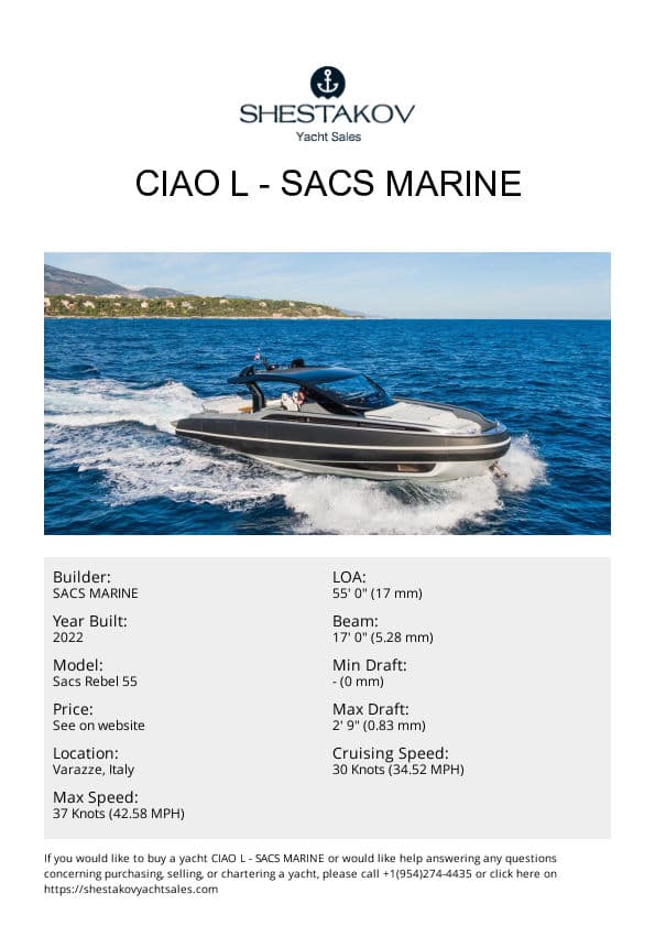 CIAO L - Sacs Rebel 55 - 2022