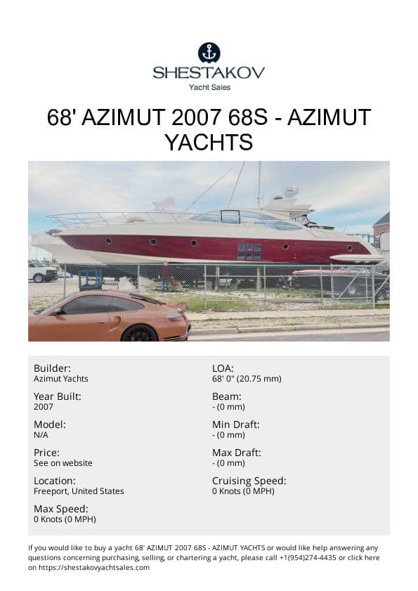 68' Azimut 2007 68S - undefined - 2007