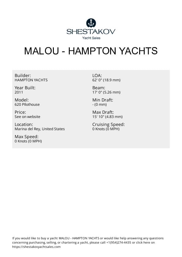 MALOU - 620 PIlothouse - 2011