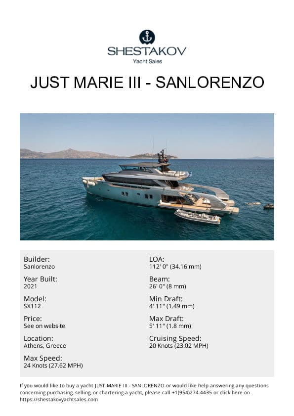 Just Marie III - SX112 - 2021