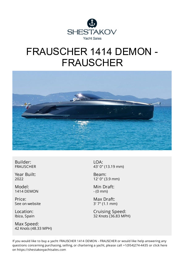 FRAUSCHER 1414 DEMON - 1414 DEMON - 2022