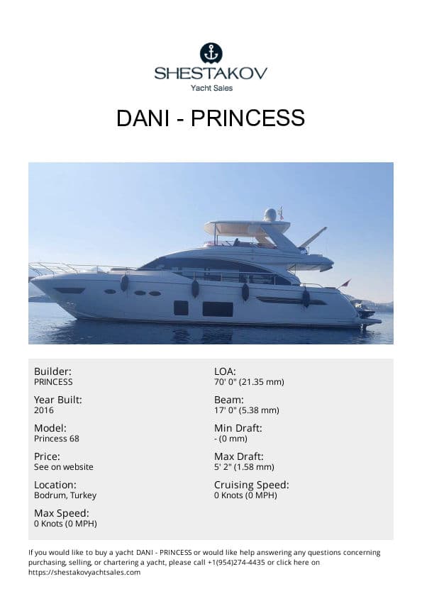 DANI - Princess 68 - 2016