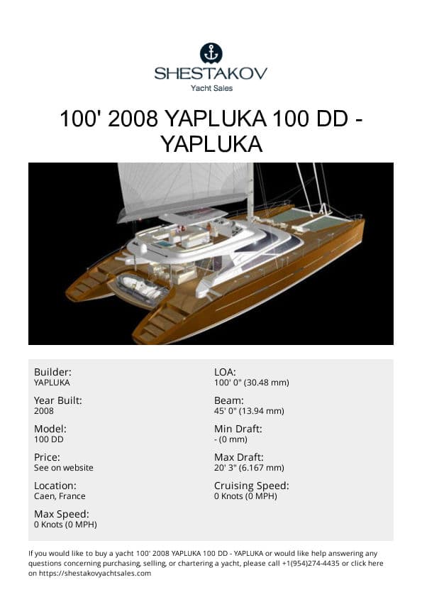 100' 2008 Yapluka 100 DD - 100 DD - 2008