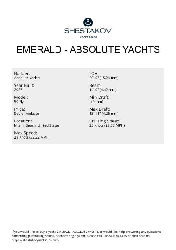 EMERALD - 50 Fly - 2023