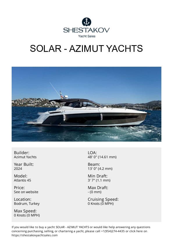 SOLAR - Atlantis 45 - 2024