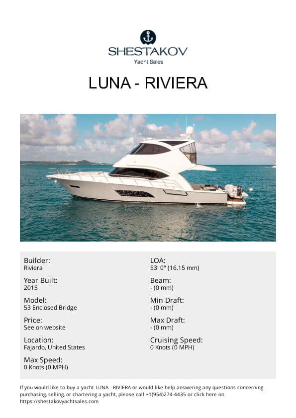 Luna - 53 Enclosed Bridge - 2015