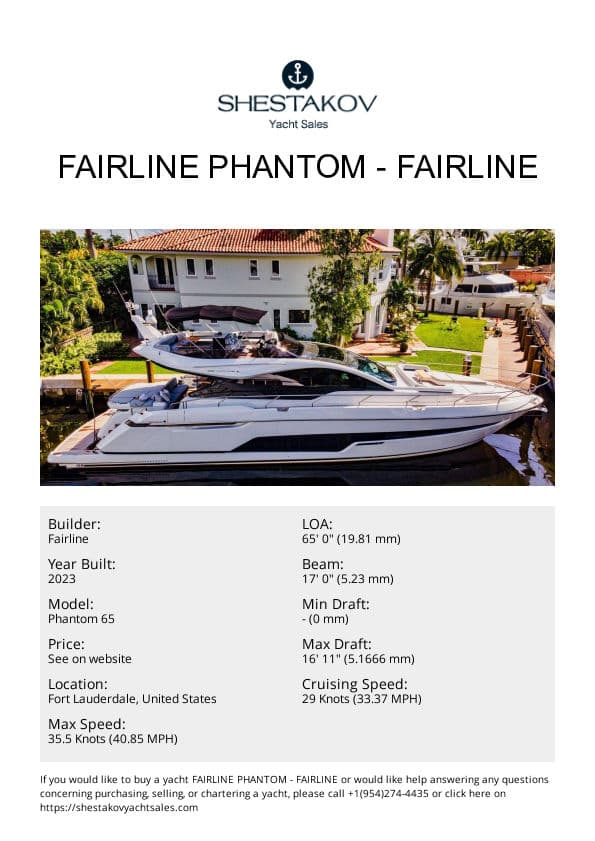 FAIRLINE PHANTOM - Phantom 65 - 2023