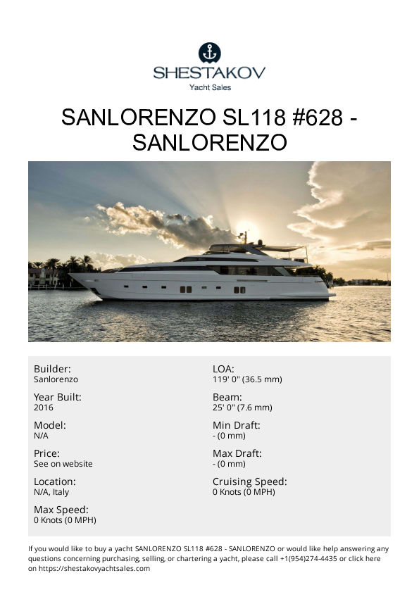 Sanlorenzo SL118 #628 - undefined - 2016