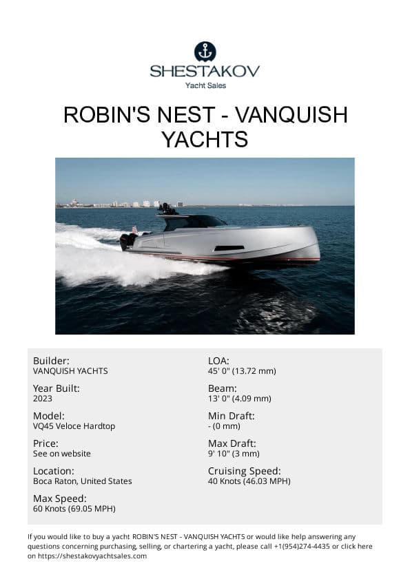 Robin's Nest - VQ45 Veloce Hardtop - 2023