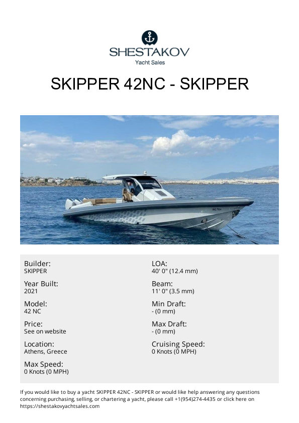 SKIPPER 42NC - 42 NC - 2021