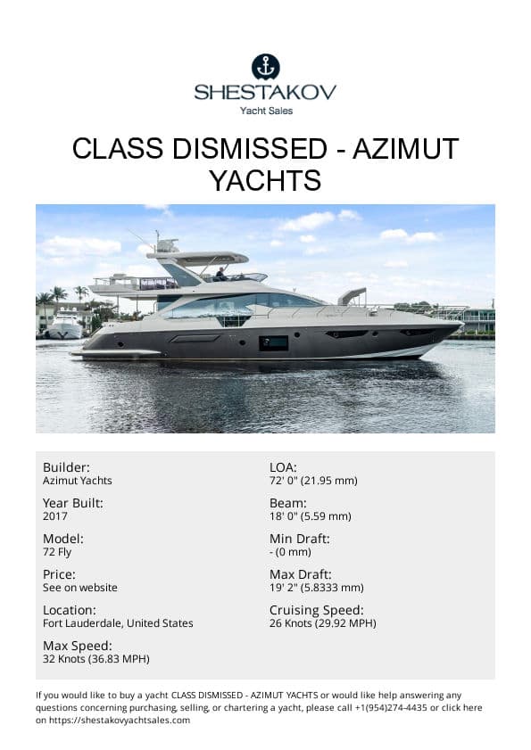 CLASS DISMISSED - 72 Fly - 2017