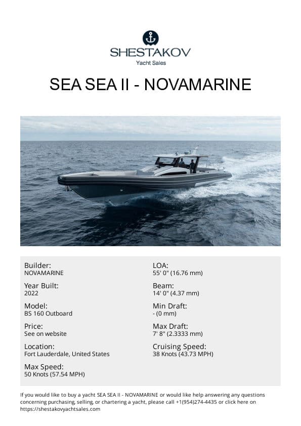 SEA SEA II - BS 160 Outboard - 2022