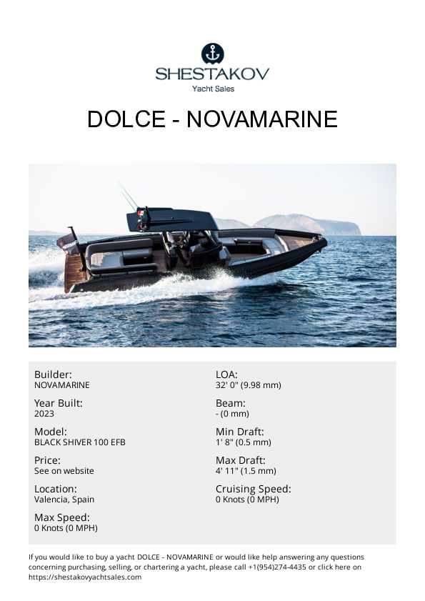 DOLCE - BLACK SHIVER 100 EFB - 2023