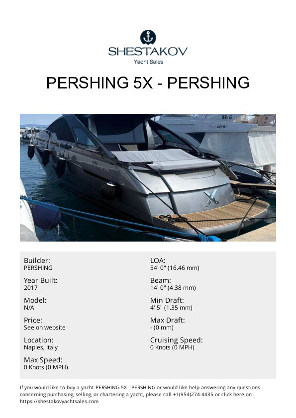 Pershing 5X - undefined - 2017