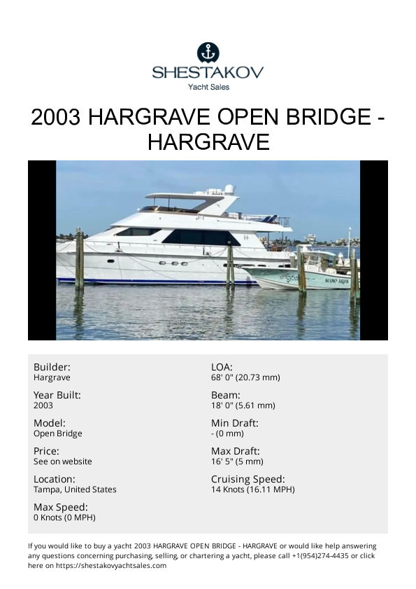 2003 Hargrave Open Bridge - Open Bridge - 2003
