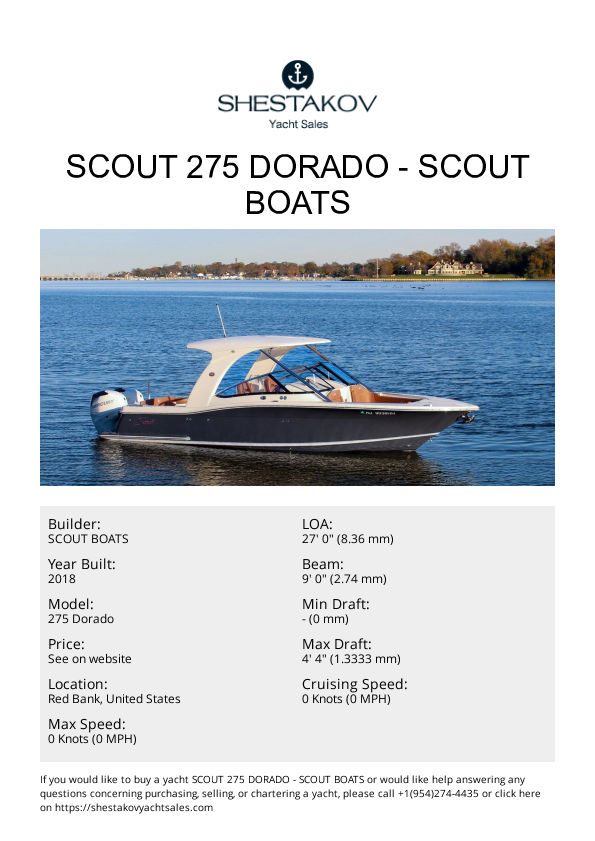 SCOUT 275 DORADO - 275 Dorado - 2018