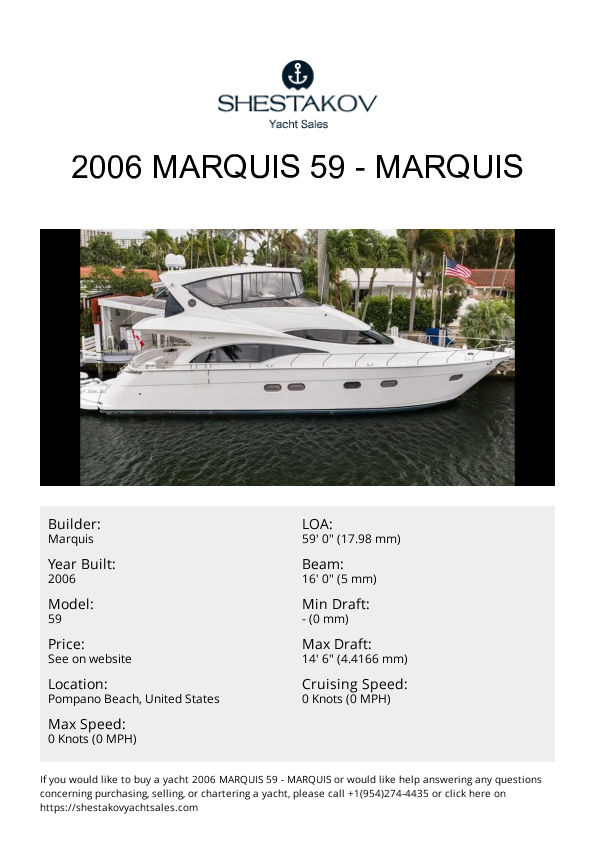 2006 Marquis 59 - 59 - 2006