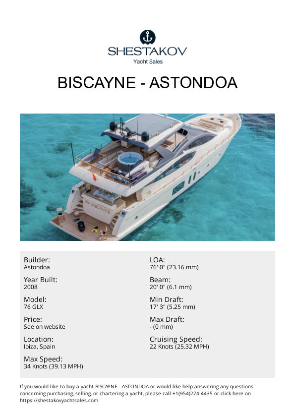 BISCAYNE - 76 GLX - 2008