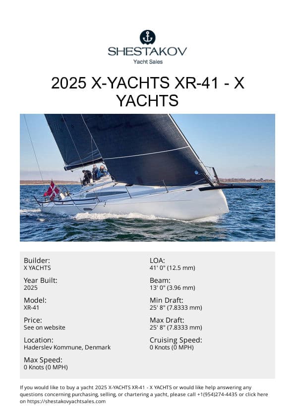 2025 X-Yachts XR-41 - XR-41 - 2025