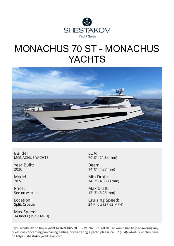 MONACHUS 70 ST - 70 ST - 2026