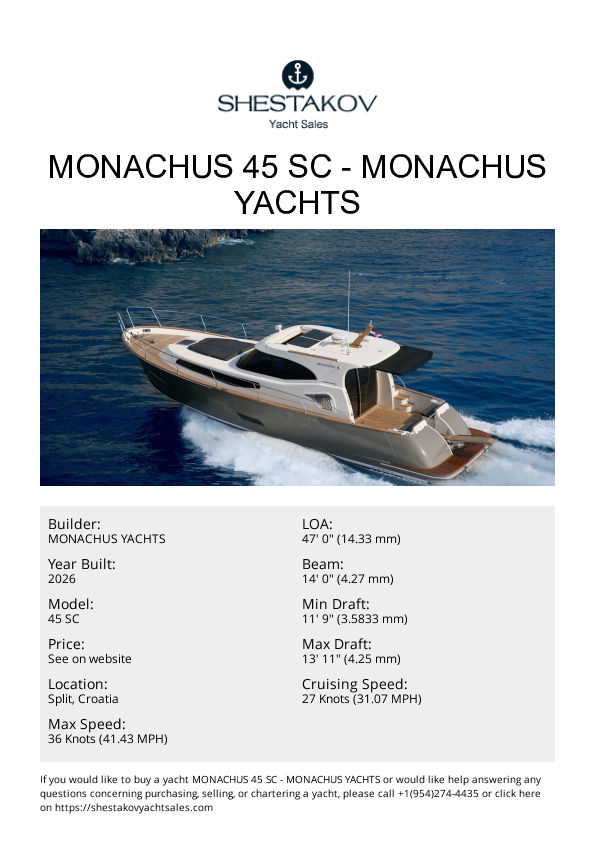 MONACHUS 45 SC - 45 SC - 2026