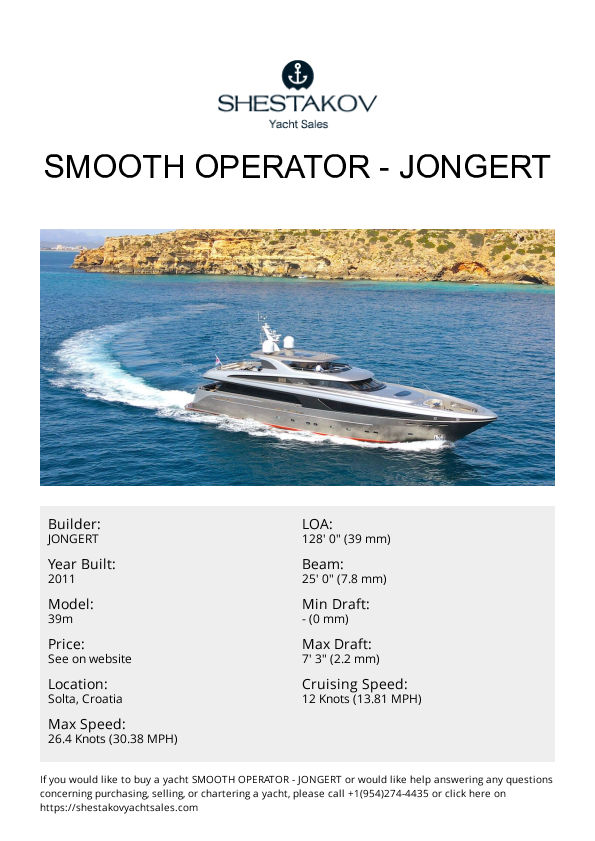 SMOOTH OPERATOR - 39m - 2011
