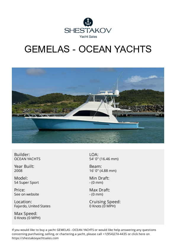 Gemelas - 54 Super Sport - 2008