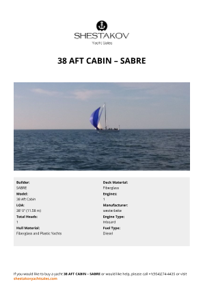 SABRE - 38 Aft Cabin