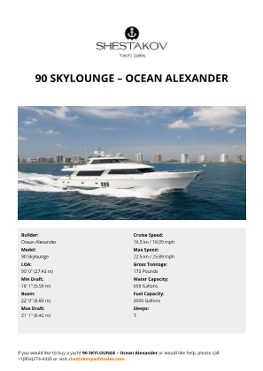 Ocean Alexander - 90 Skylounge