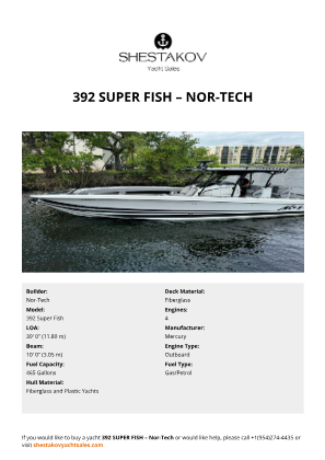 Nor-Tech - 392 Super Fish