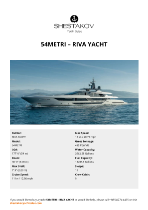 RIVA YACHT - 54METRI