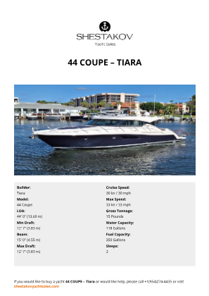 Tiara - 44 Coupe