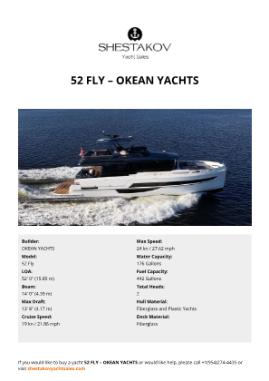 OKEAN YACHTS - 52 Fly