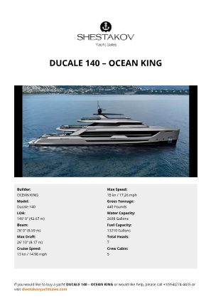 OCEAN KING - Ducale 140